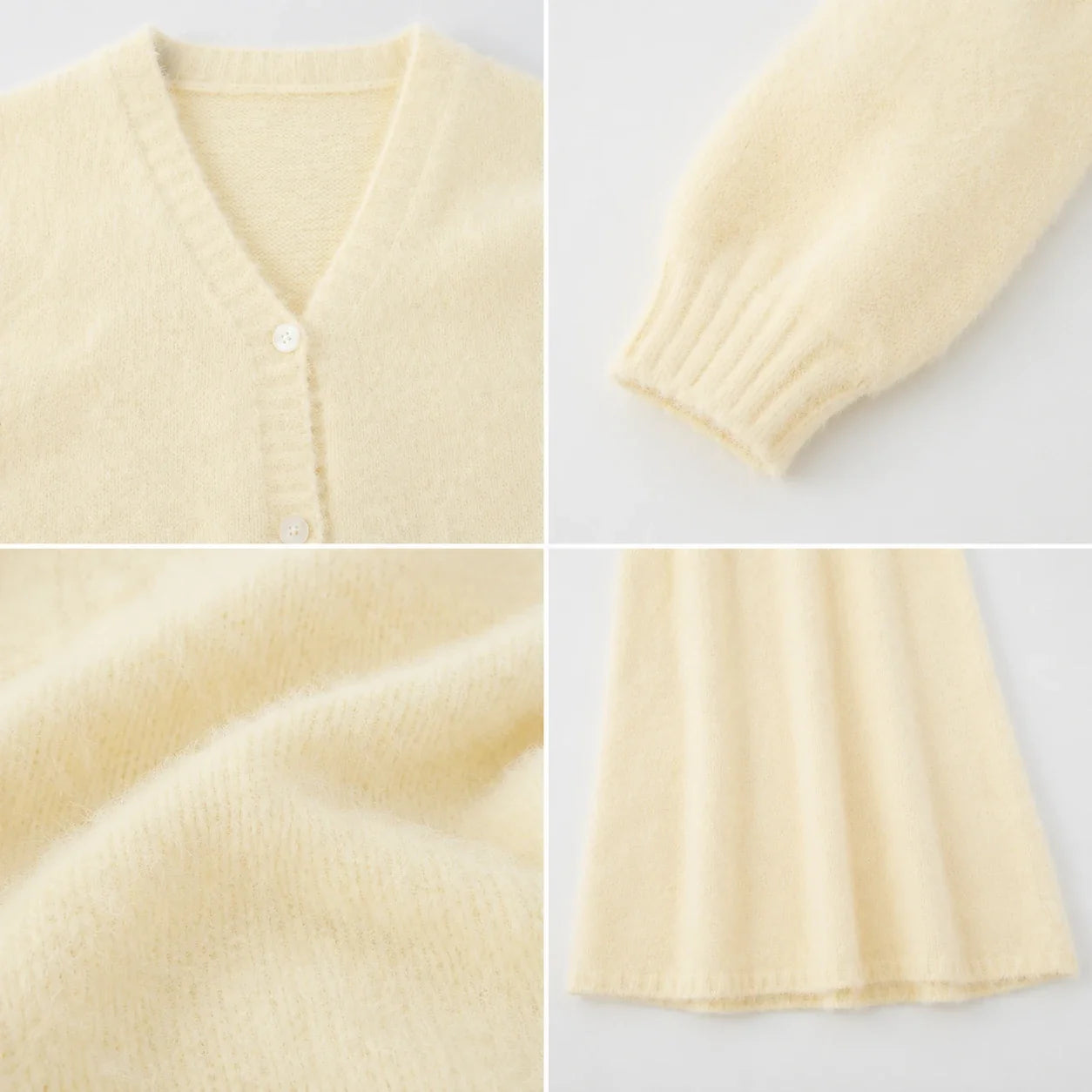 Fuzzy Knit Skirt Set WHD0606605