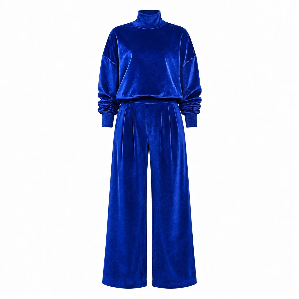 Mock Neck Wide Leg Set WHD0606606