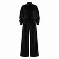 Mock Neck Wide Leg Set WHD0606606