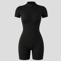 Short Sleeve Zip Romper WHD0606619
