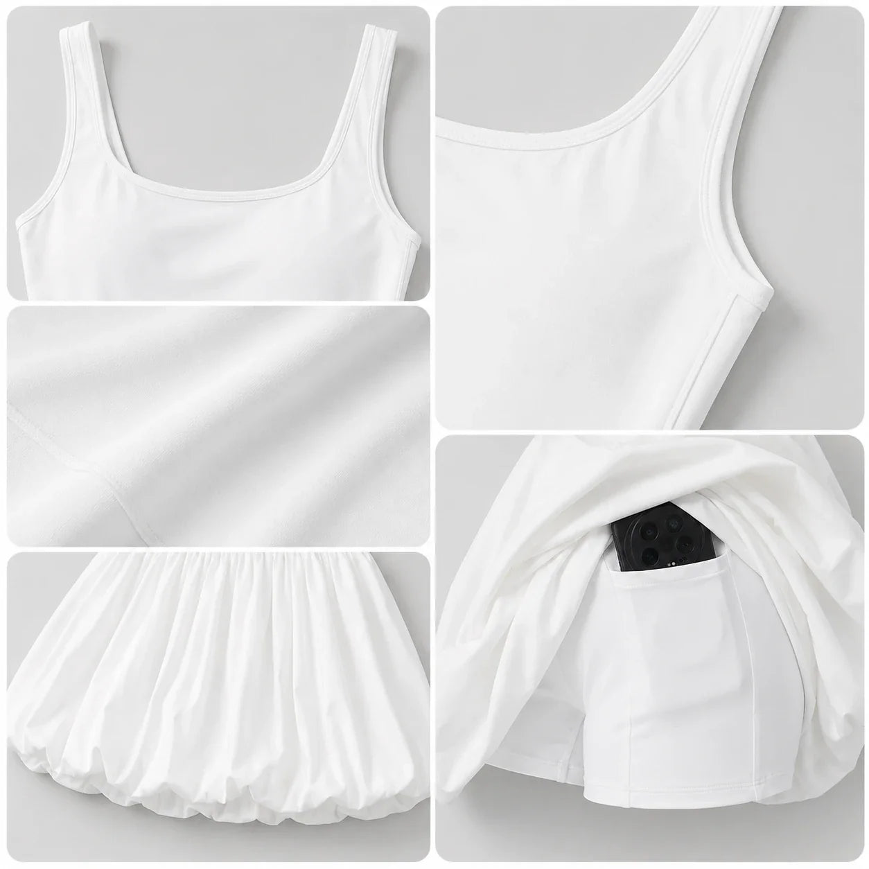 Built-In Shorts Tennis Dress WHD0606621