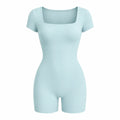 Open Back Short Sleeve Romper WHD0606622
