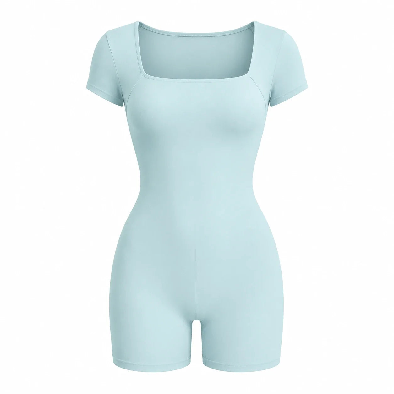 Open Back Short Sleeve Romper WHD0606622