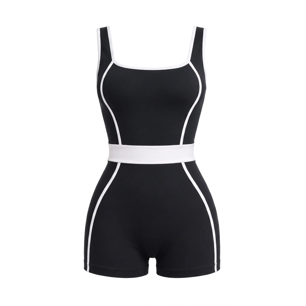 Contrast Trim Active Romper WHD0606623