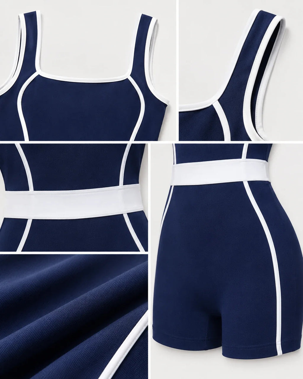Contrast Trim Active Romper WHD0606623