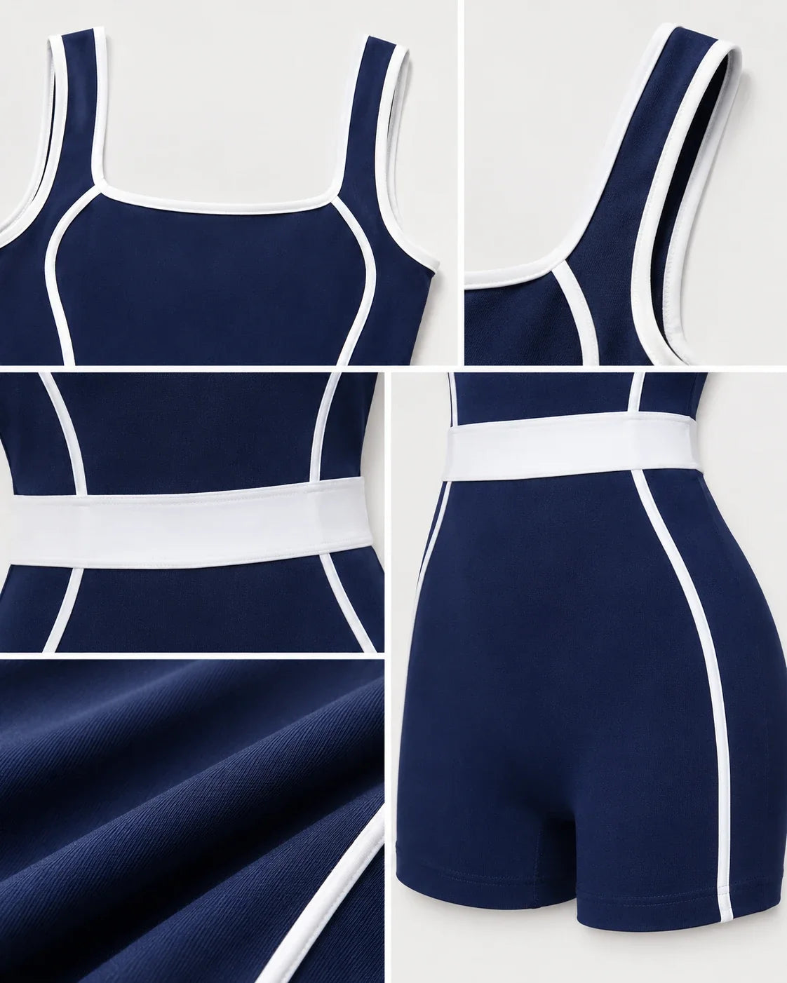 Contrast Trim Active Romper WHD0606623
