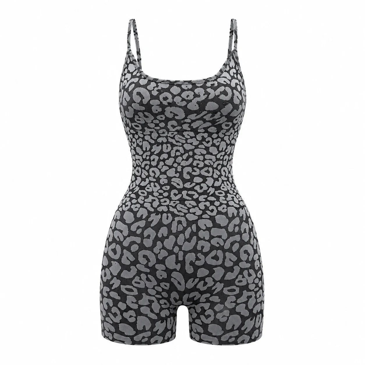Leopard Print Active Romper WHD0606624
