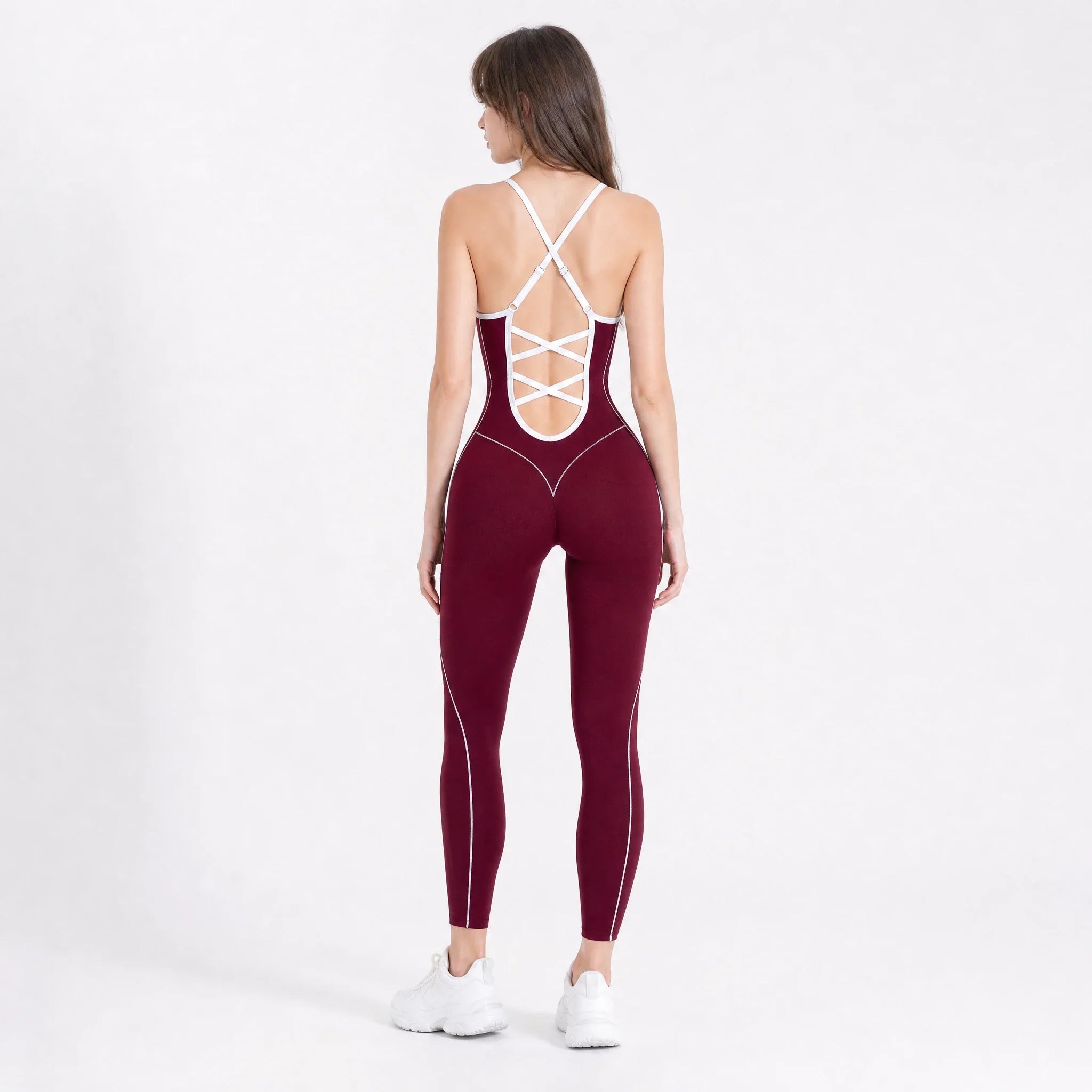 Crisscross Back Active Jumpsuit WHD0606625
