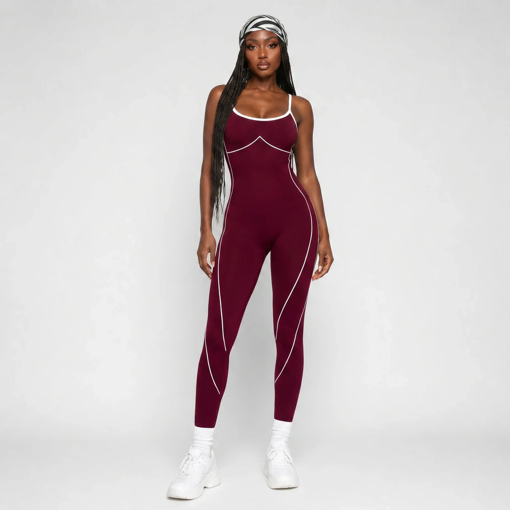 Crisscross Back Active Jumpsuit WHD0606625