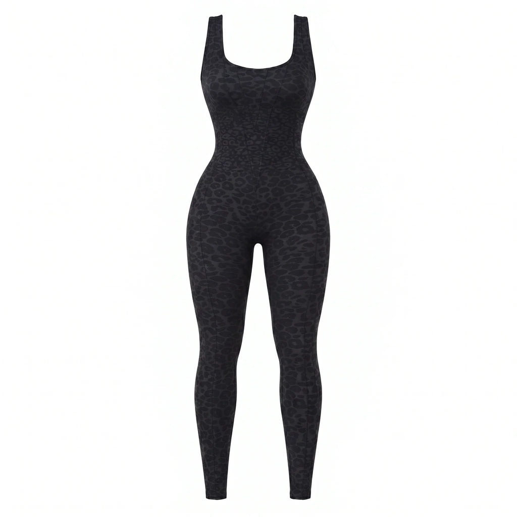 Leopard Cross-Back Active Jumpsuit WHD0606626