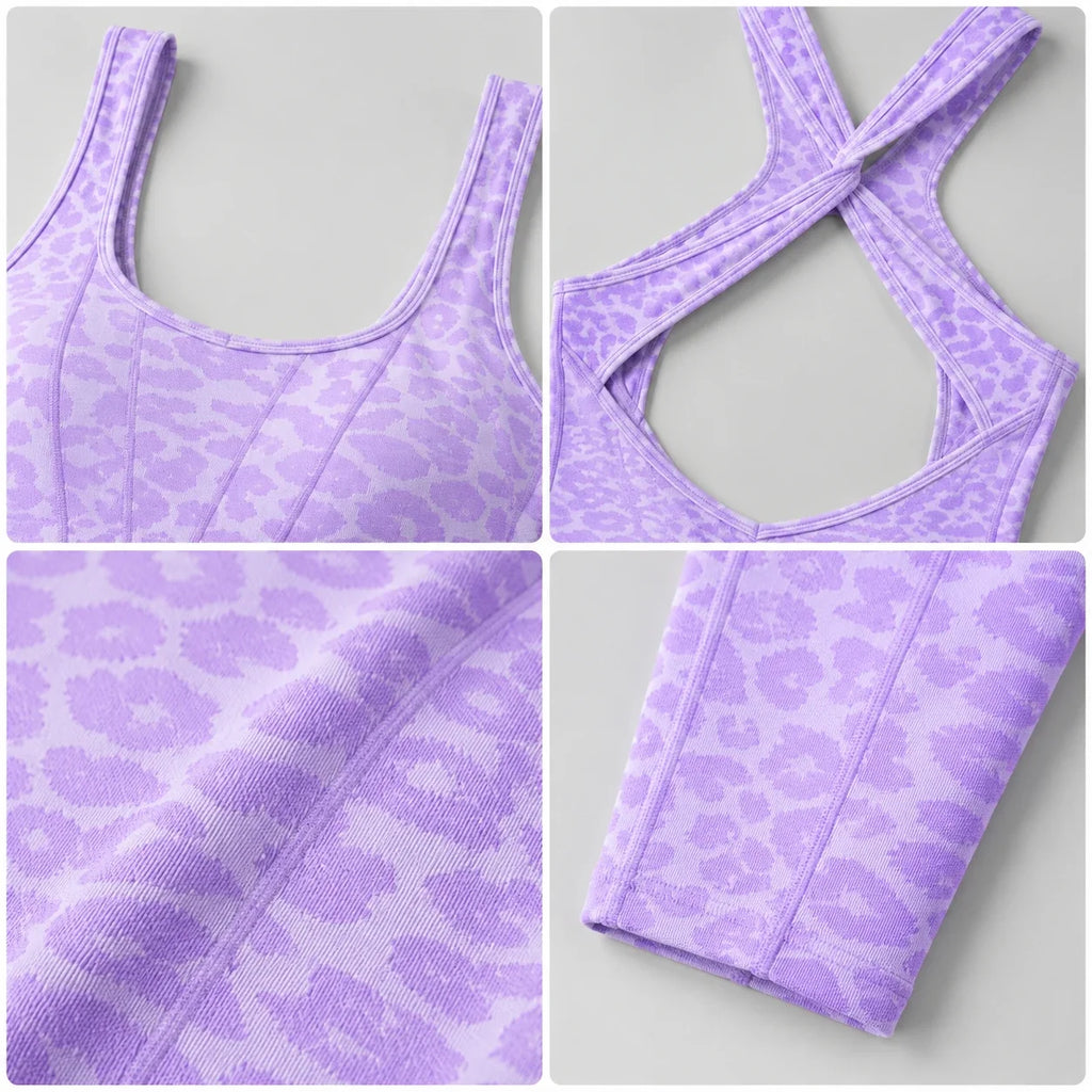 Leopard Cross-Back Active Jumpsuit WHD0606626