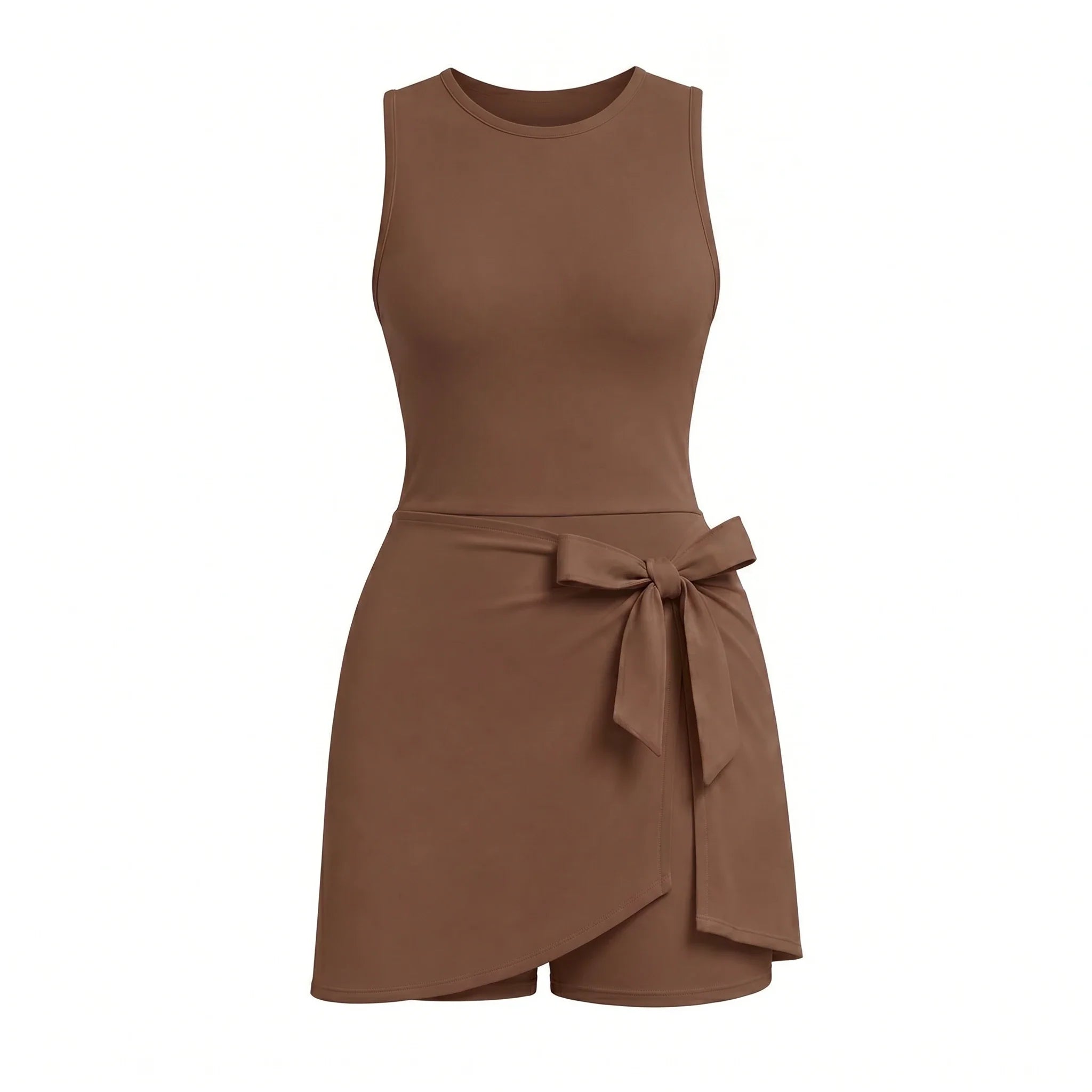 Tie Waist Tennis Romper Dress WHD0606628