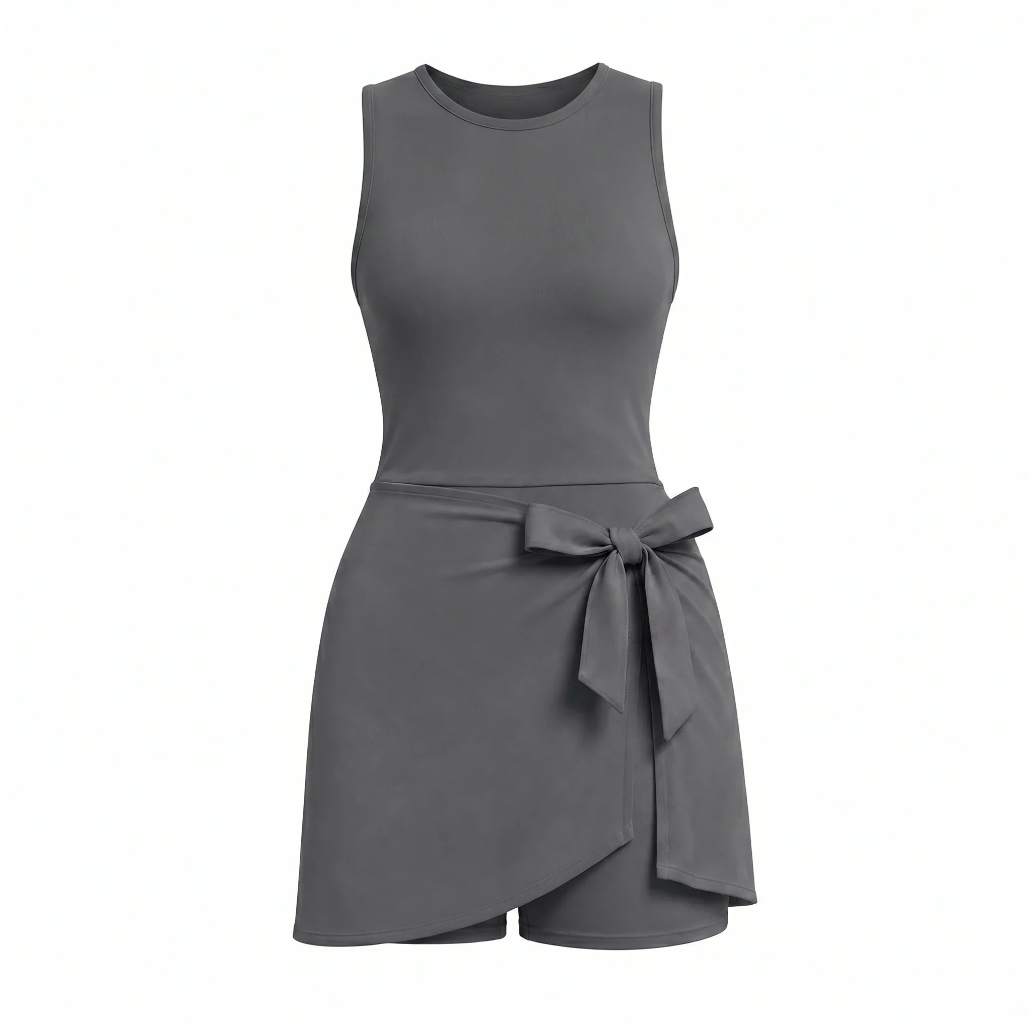 Tie Waist Tennis Romper Dress WHD0606628