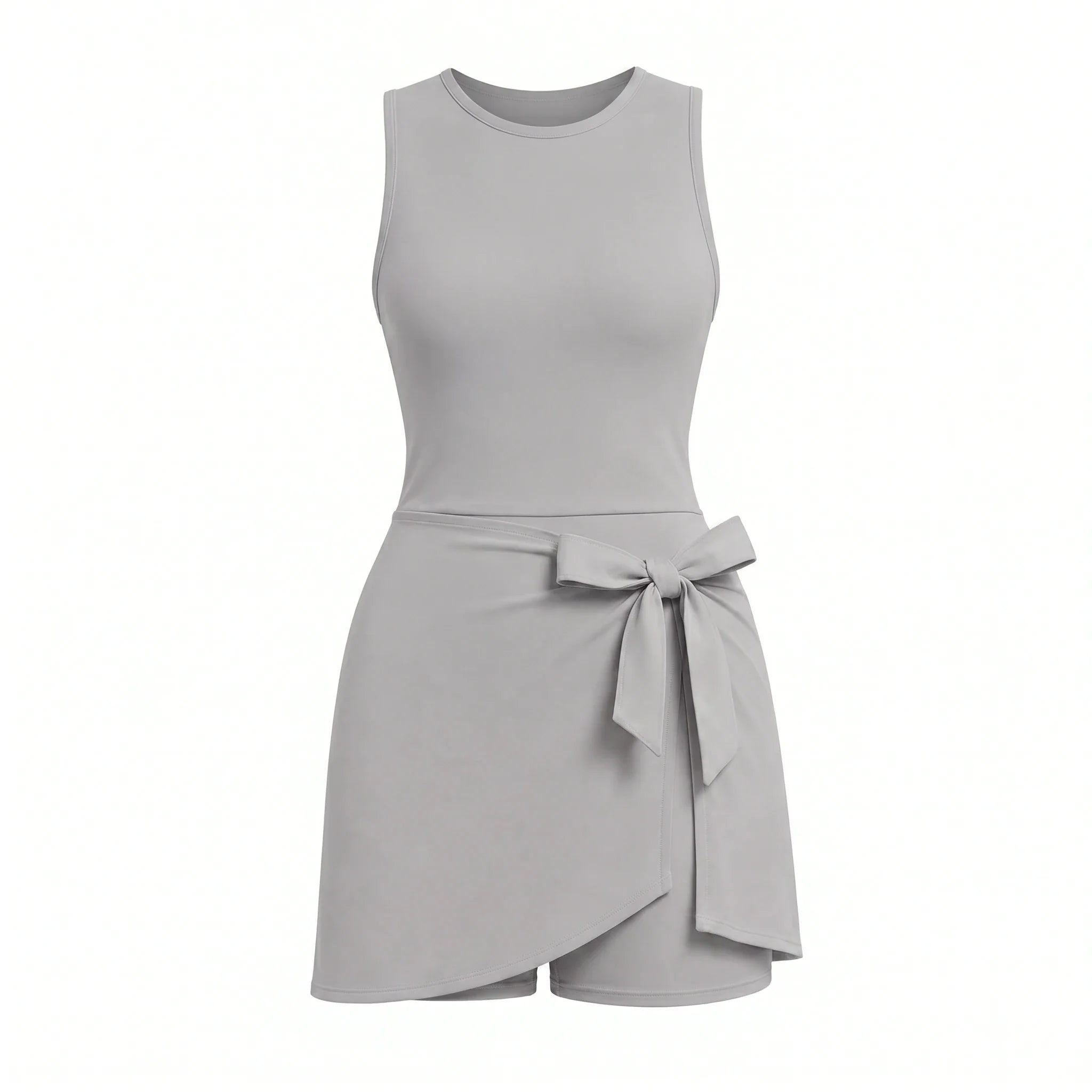 Tie Waist Tennis Romper Dress WHD0606628