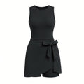 Tie Waist Tennis Romper Dress WHD0606628