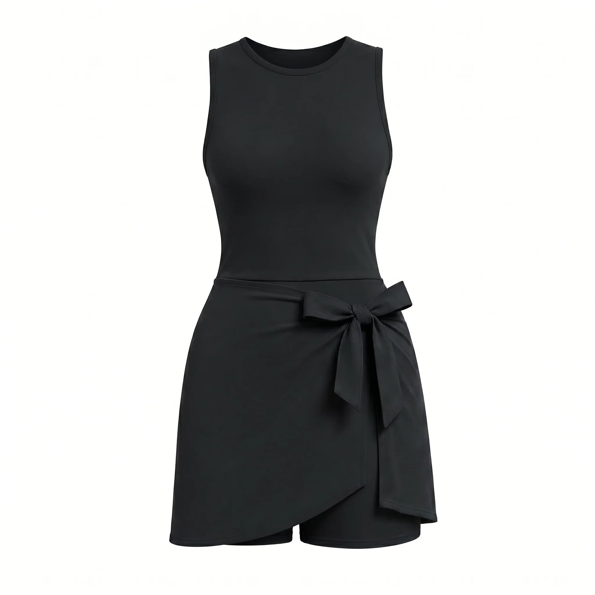 Tie Waist Tennis Romper Dress WHD0606628