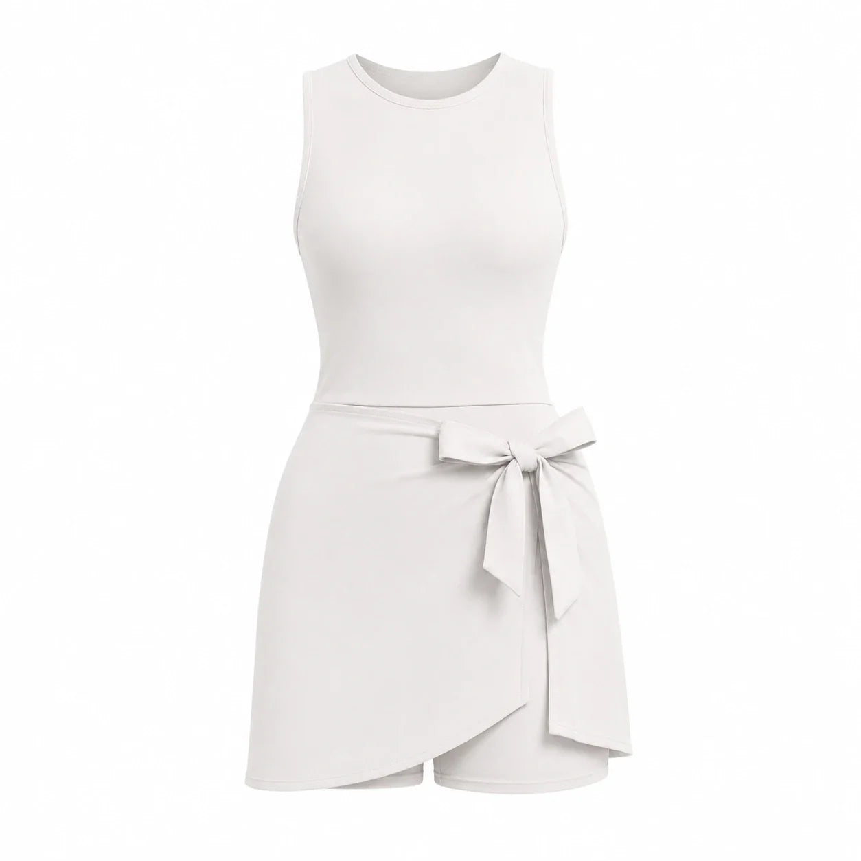 Tie Waist Tennis Romper Dress WHD0606628