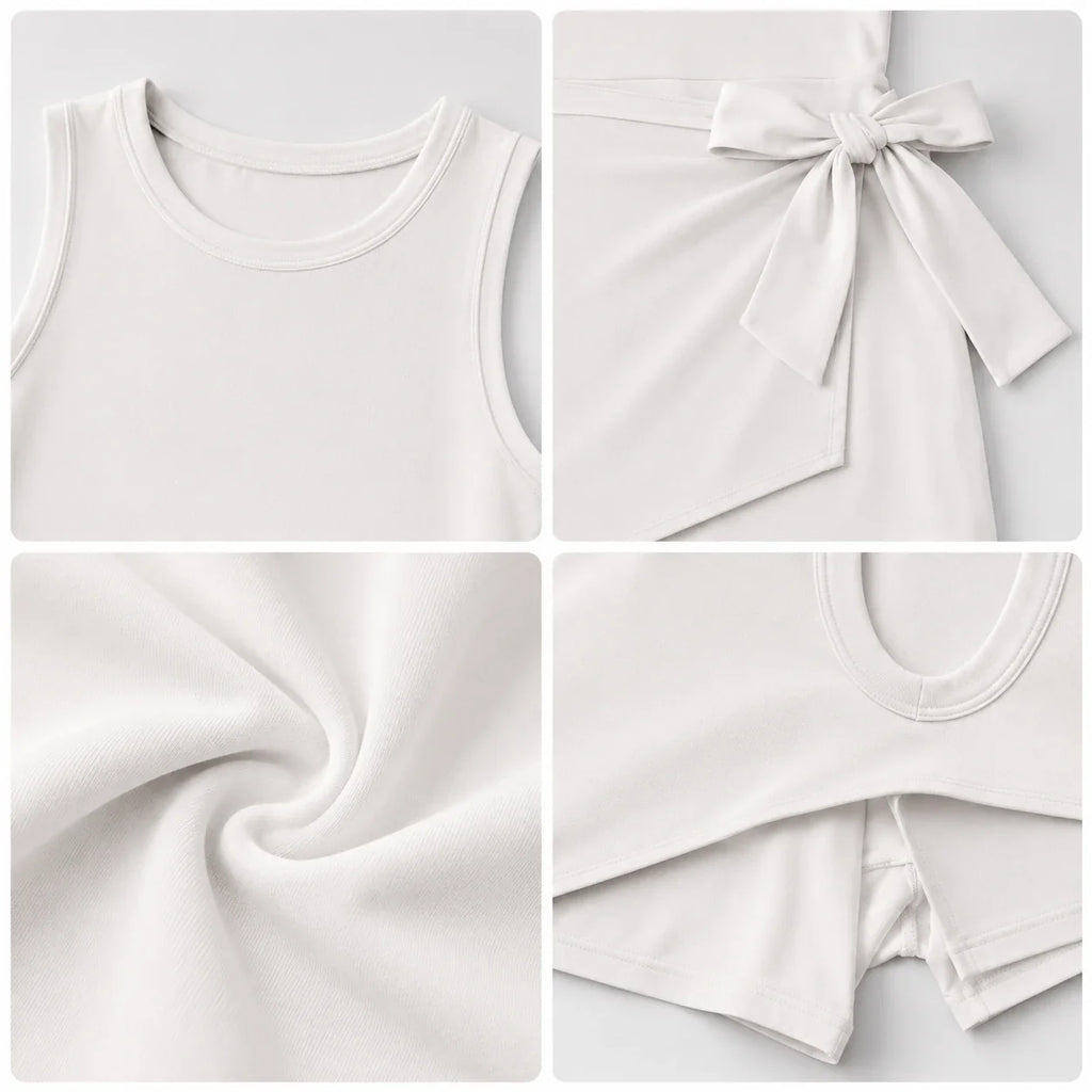 Tie Waist Tennis Romper Dress WHD0606628