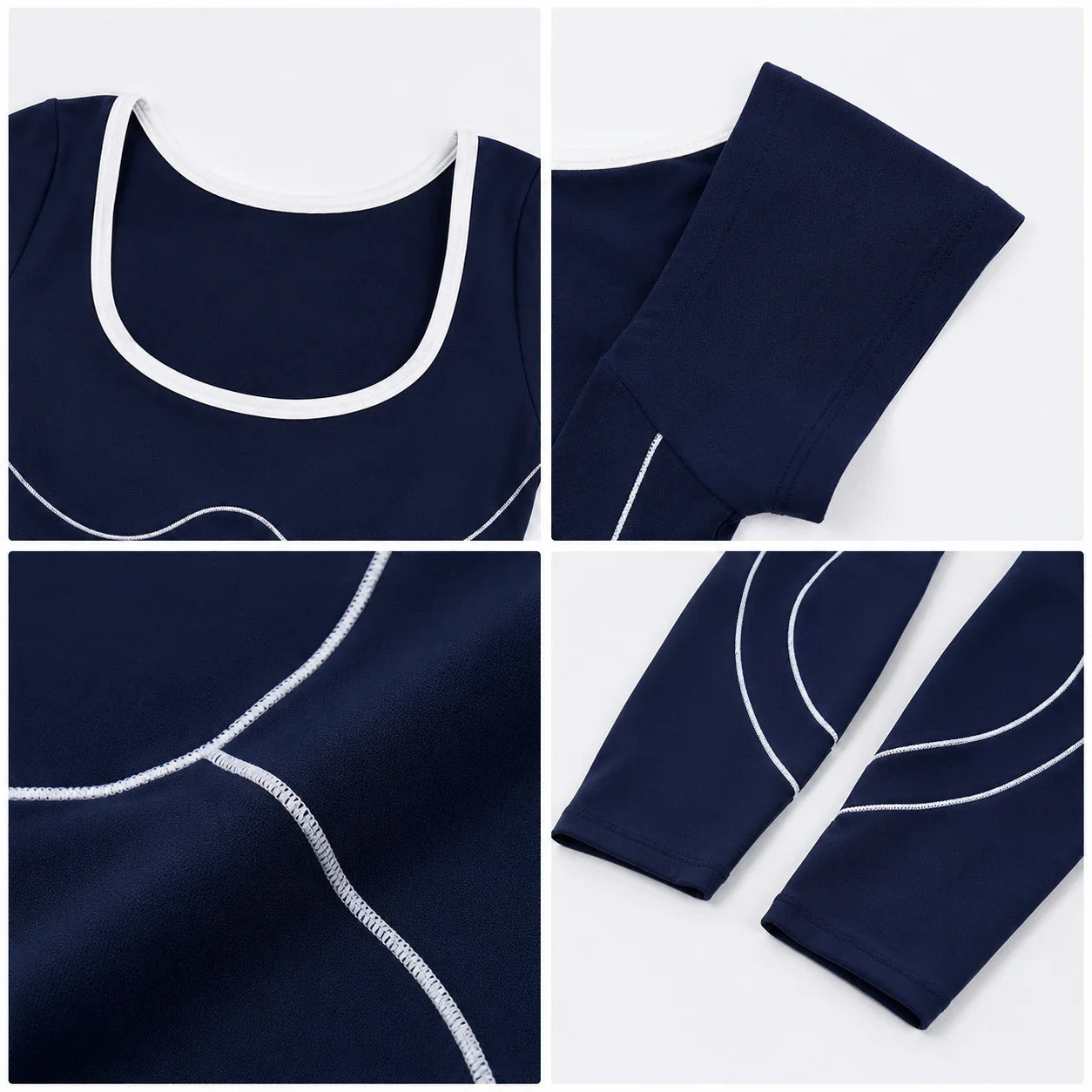 Contrast Piping Athletic Jumpsuit WHD0606632