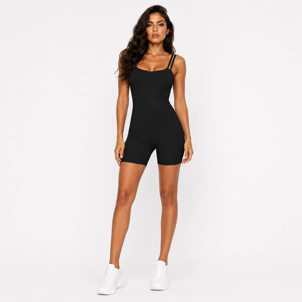 Double Strap Cutout Romper WHD0606634