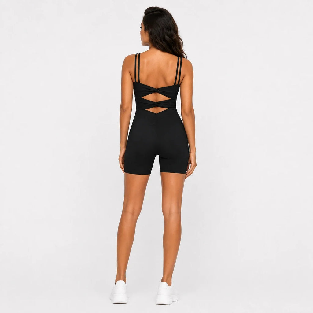 Double Strap Cutout Romper WHD0606634