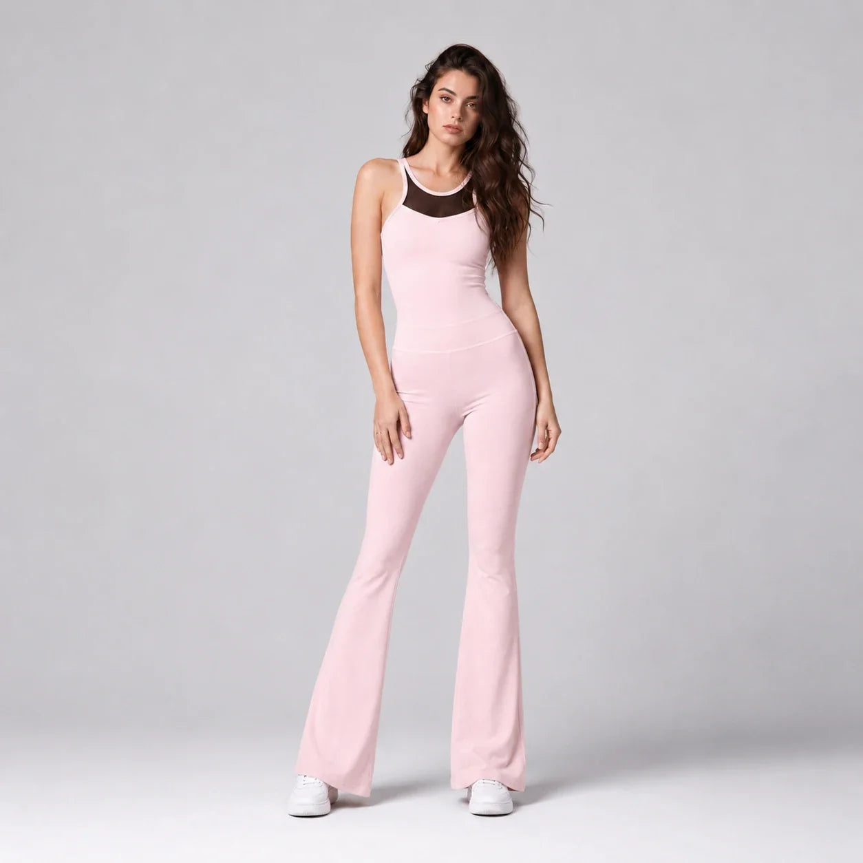 Open Back Flared Jumpsuit WHD0606636