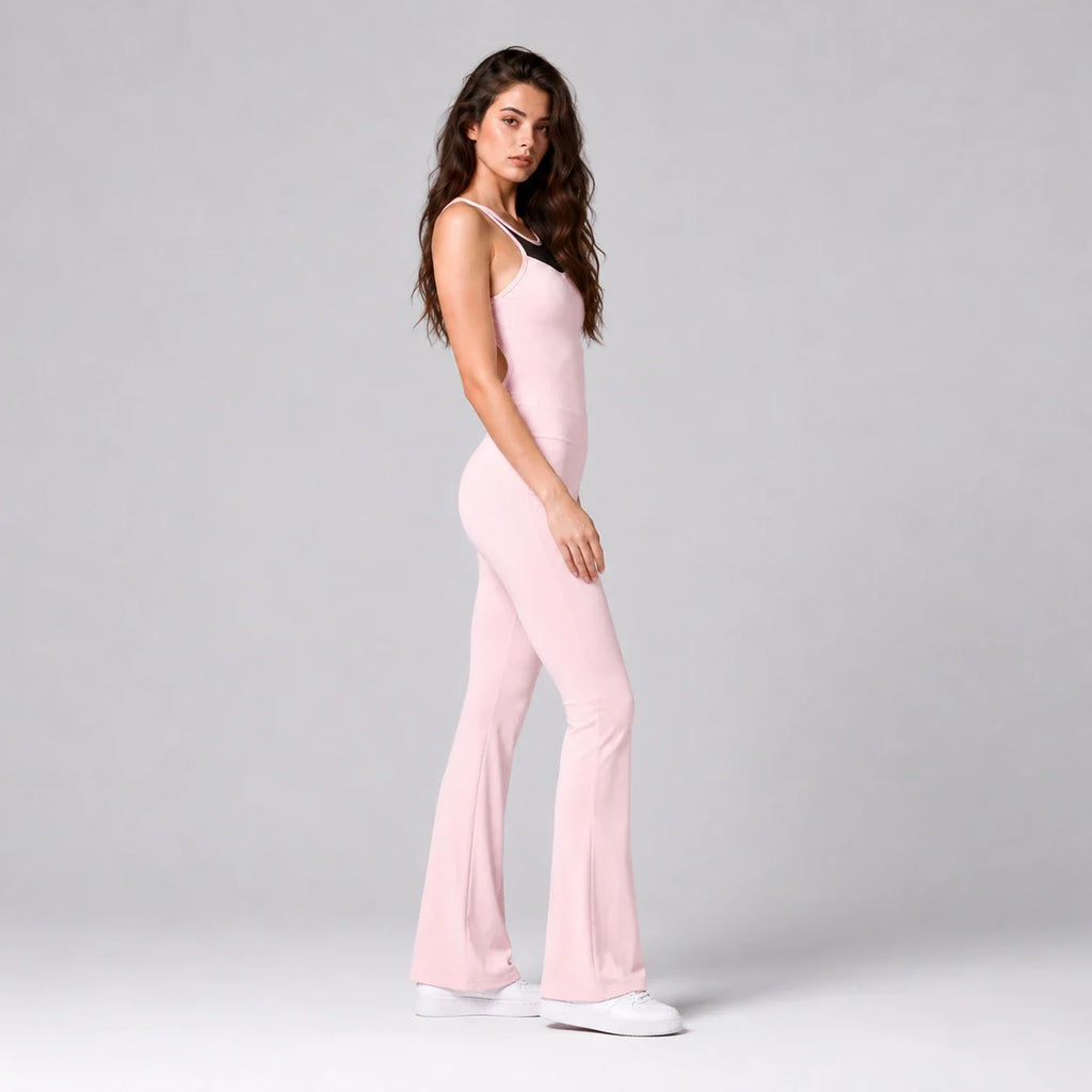 Open Back Flared Jumpsuit WHD0606636