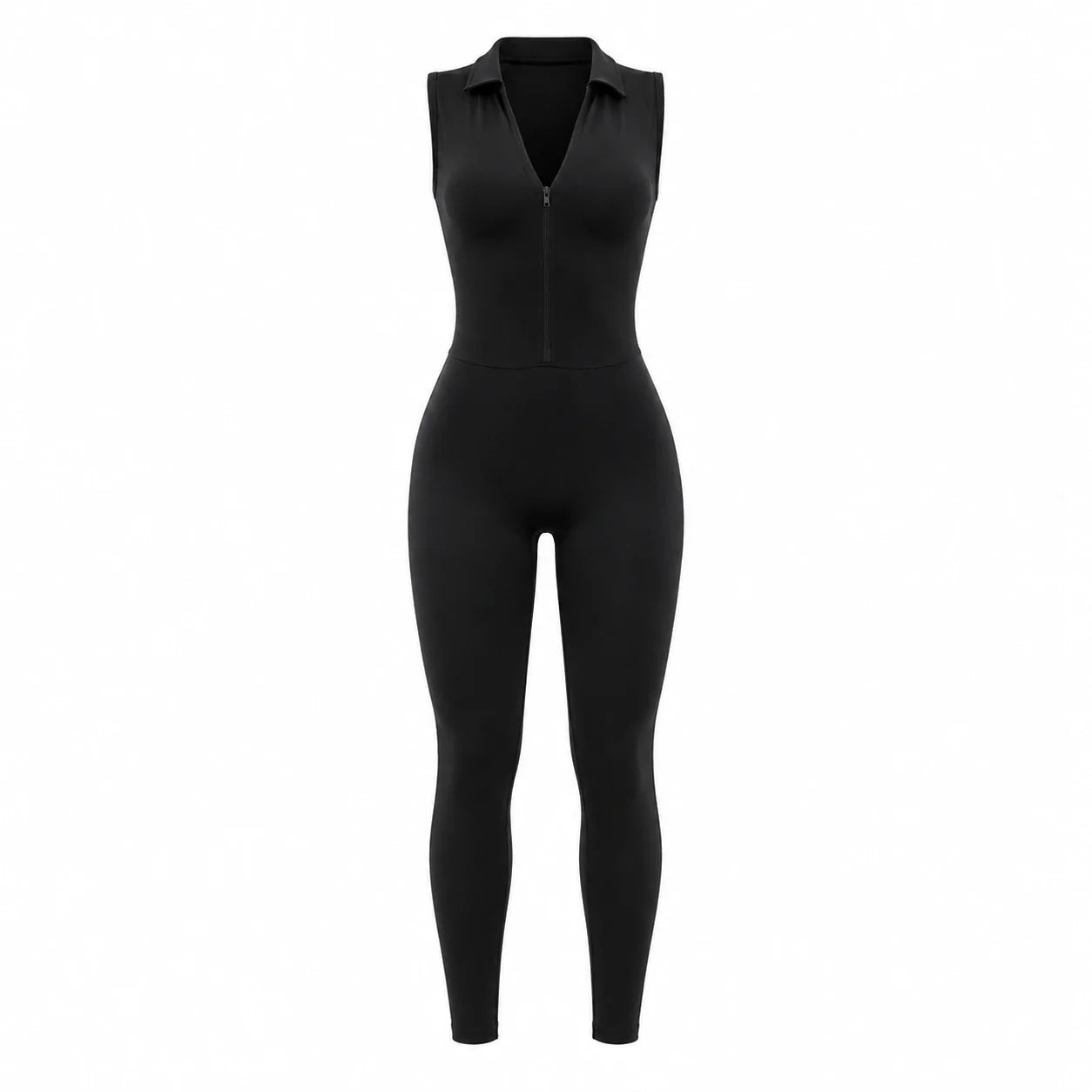Zip Front Athletic Jumpsuit WHD0606638