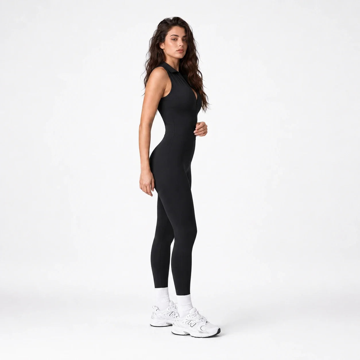 Zip Front Athletic Jumpsuit WHD0606638