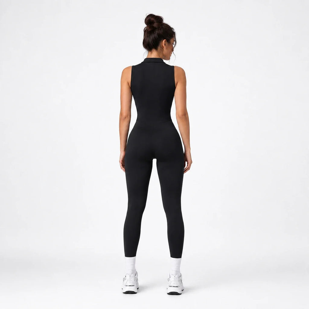 Zip Front Athletic Jumpsuit WHD0606638