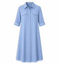 Light Blue Shirt Dress WHD0607007