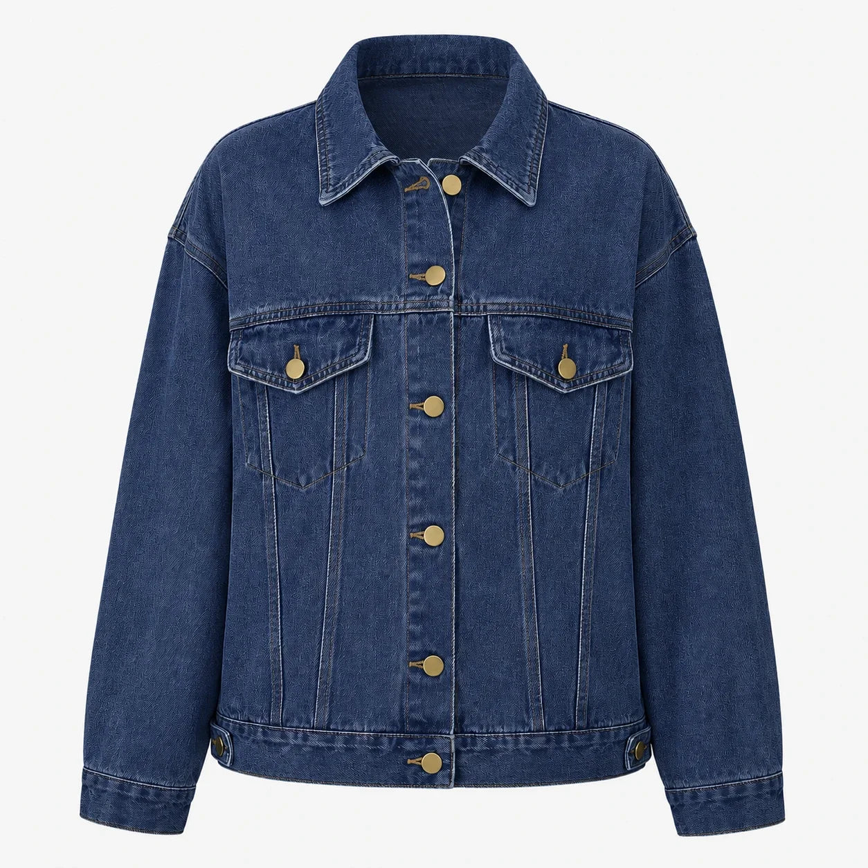 Oversized Longline Denim Jacket WHD0607023