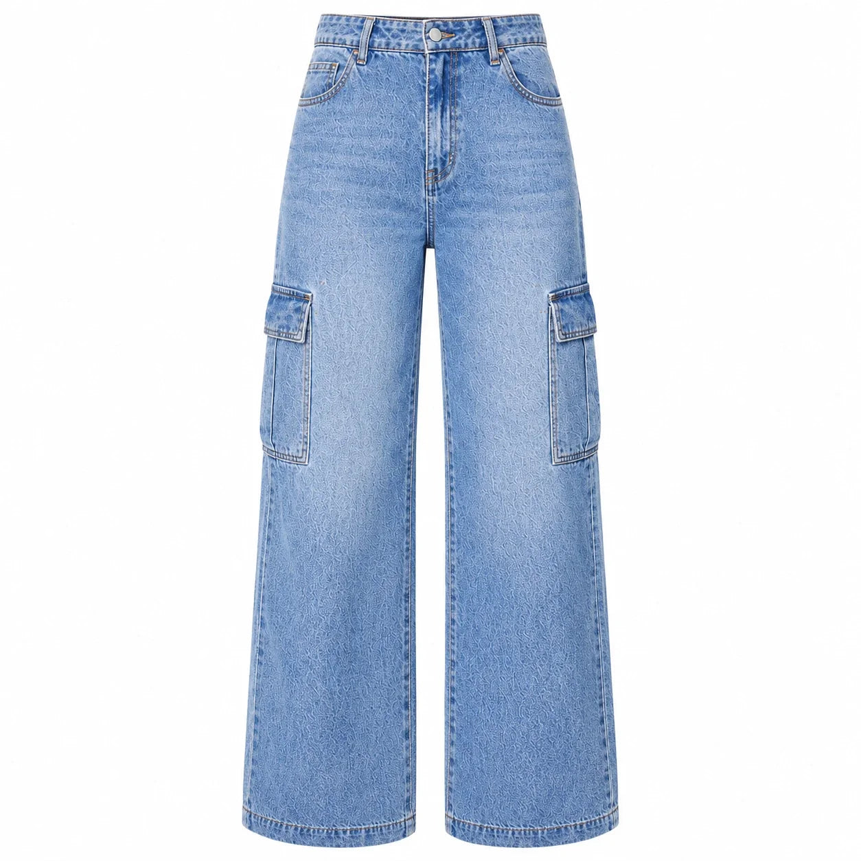 Wide Leg Cargo Jeans WHD0607043