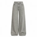 Washed Black Wide Leg Jeans WHD0607044