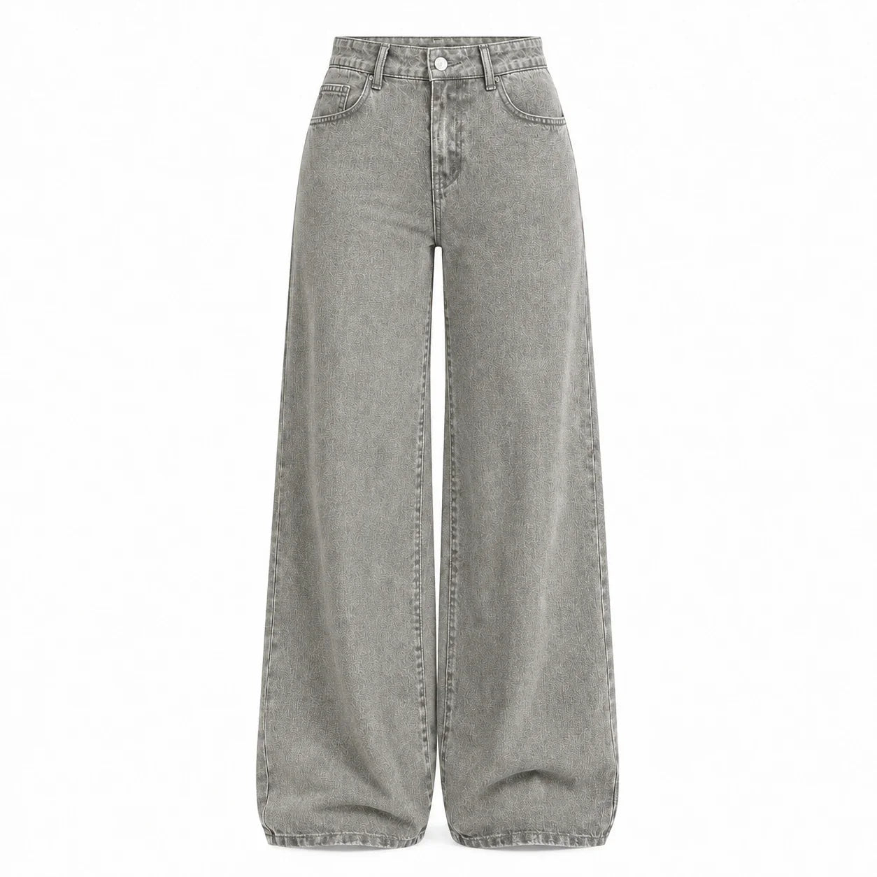 Washed Black Wide Leg Jeans WHD0607044