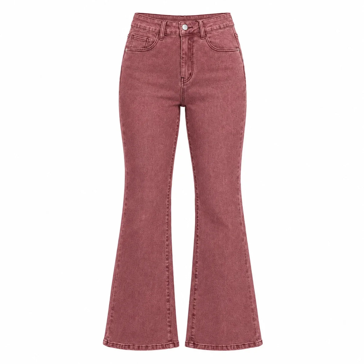 Bow Embroidered Flare Jeans WHD0607045