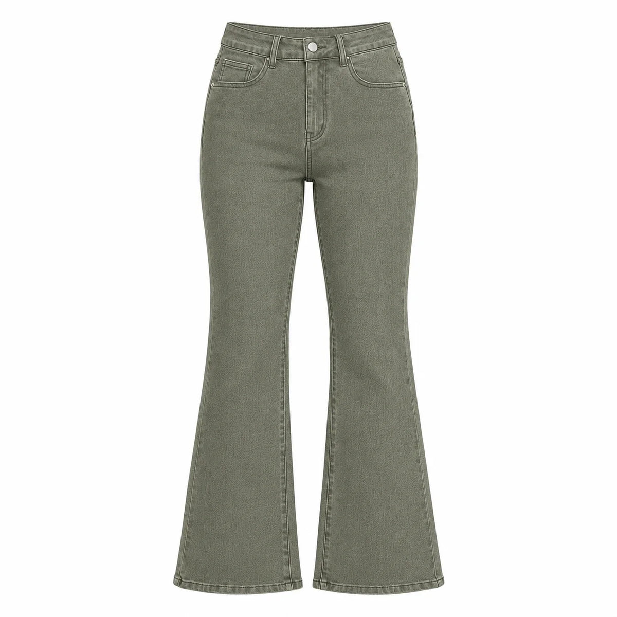 Bow Embroidered Flare Jeans WHD0607045