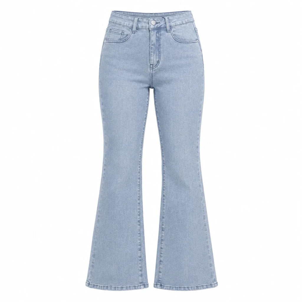Bow Embroidered Flare Jeans WHD0607045